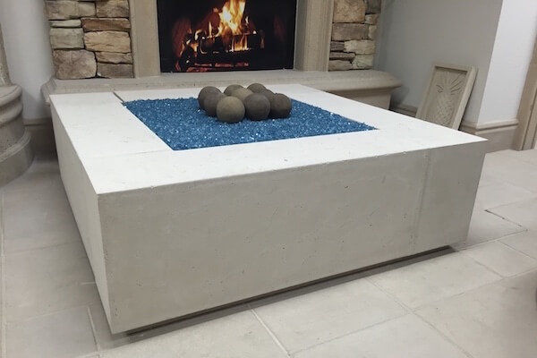 Outdoor Fire Pit Made Of Precast Gfrc, Prefab Fire Pit
