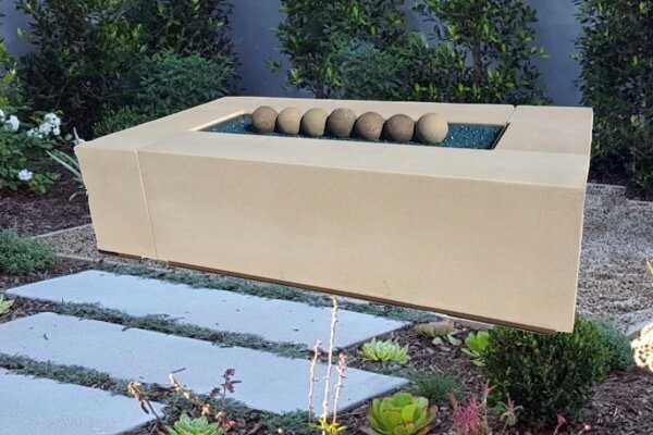 Outdoor Fire Pit Made Of Precast Gfrc, Prefab Stone Fire Pit